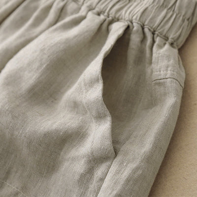 Buddha Stones Summer Casual Plain Women's Elasti Straight Shorts With Pockets - image 14