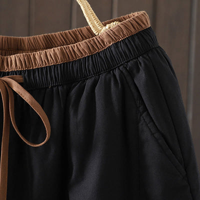 Buddha Stones Plain Women's Harem Thermal Pants With Pockets - image 3