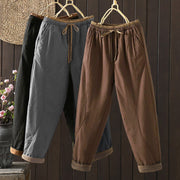 Pantalon thermique ample uni pour femme Foviel avec poches