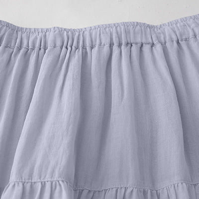 Buddha Stones Embroidery Hollow Design A-line Drawstring High Waist Women's Skirt With Pockets - image 2