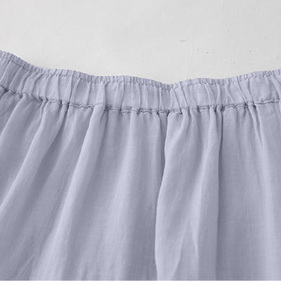 Buddha Stones Embroidery Hollow Design A-line Drawstring High Waist Women's Skirt With Pockets - image 3