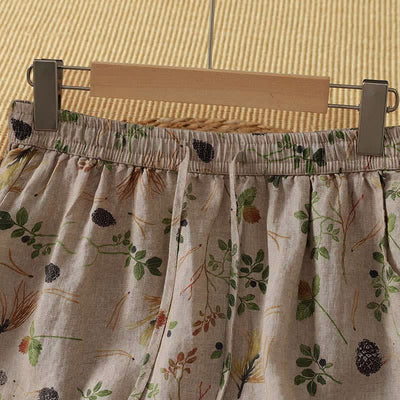 Buddha Stones Summer Casual Boho Floral Plant Women's Skirts With Pocket - image 3