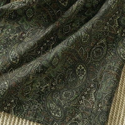 Buddha Stones Spring Summer Boho Drawstring Green Abstract Long Pants Women's Wide Leg Pants With Pocket - image 10