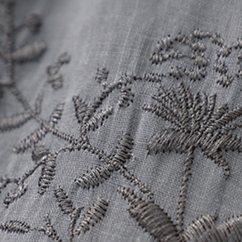Buddha Stones Embroidered Pattern Women's Harem Pants With Pockets - image 4