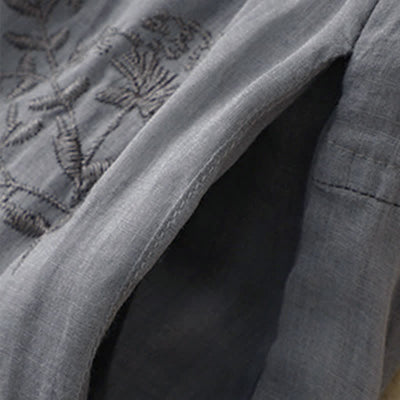 Buddha Stones Embroidered Pattern Women's Harem Pants With Pockets - image 2