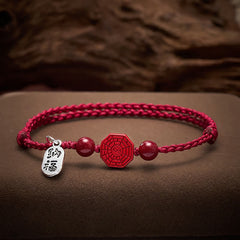 Buddha Stones Bagua Red String Harmony Bracelet - 5.9–6.7 in (15–17 cm) - image 0