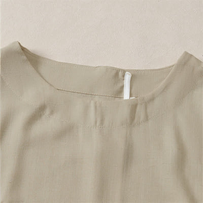 Buddha Stones Summer Casual Minimalist Crew Neck Solid Cropped Women's Short  Sleeve T-Shirts - image 1