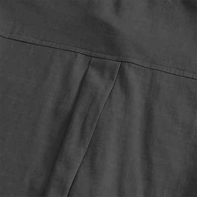 Buddha Stones Summer Casual Tang Style Frog Button Solid Men's Short Sleeve Shirts With Patch Pockets - image 3