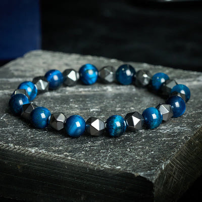 FREE Today: Strength and Support Tiger Eye Hematite Faceted Bracelet - Blue Tiger Eye(Balance ♥ Positive) - image 16