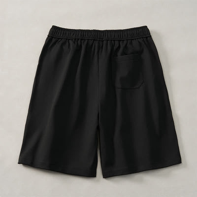 Buddha Stones Summer Boho Drawstring Elastic Waist Geometric Trim Men's Shorts With Pockets - image 13