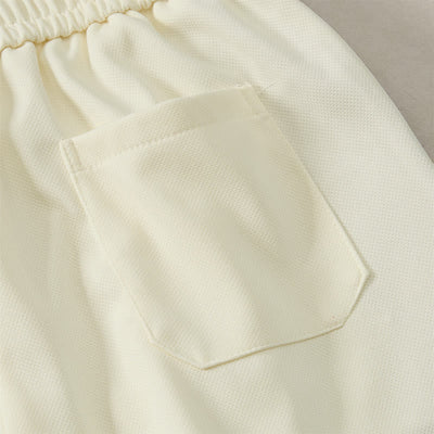 Buddha Stones Summer Boho Drawstring Elastic Waist Geometric Trim Men's Shorts With Pockets - image 28