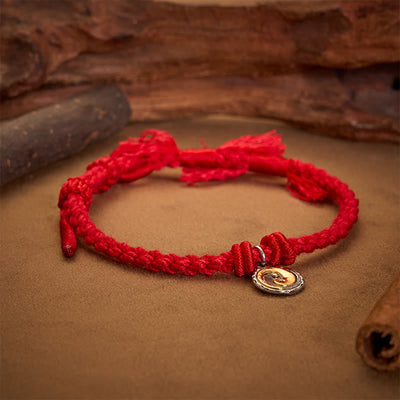 Buddha Stones Copper Yin Yang Red String Balance Bracelet - image 2