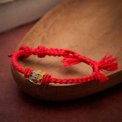 Buddha Stones Elephant Red String Balance Tibet Adjustable Bracelet - image 1
