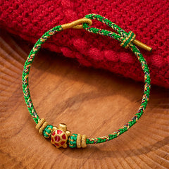 FREE Today: Protection and Self Care Five Color Hand Woven String Longevity Turtle Adjustable Bracelet - Green(Wrist Circumference: 5.9–7.1 in/15–18 cm) - image 0