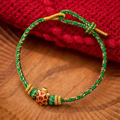 FREE Today: Protection and Self Care Five Color Hand Woven String Longevity Turtle Adjustable Bracelet - Green(Wrist Circumference: 5.9–7.1 in/15–18 cm) - image 0