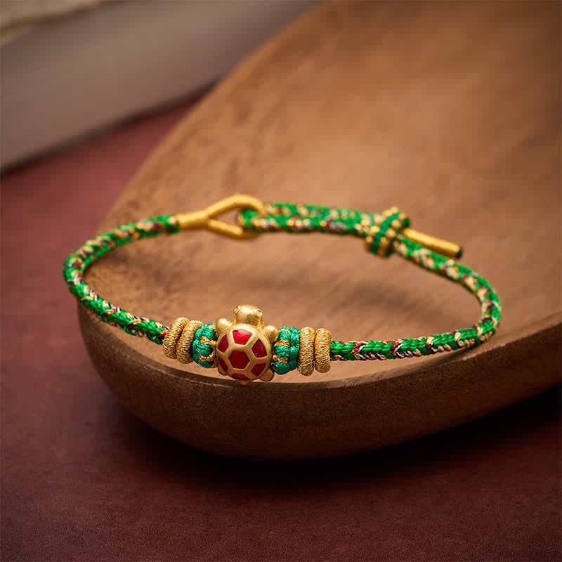 FREE Today: Protection and Self Care Five Color Hand Woven String Longevity Turtle Adjustable Bracelet - image 2