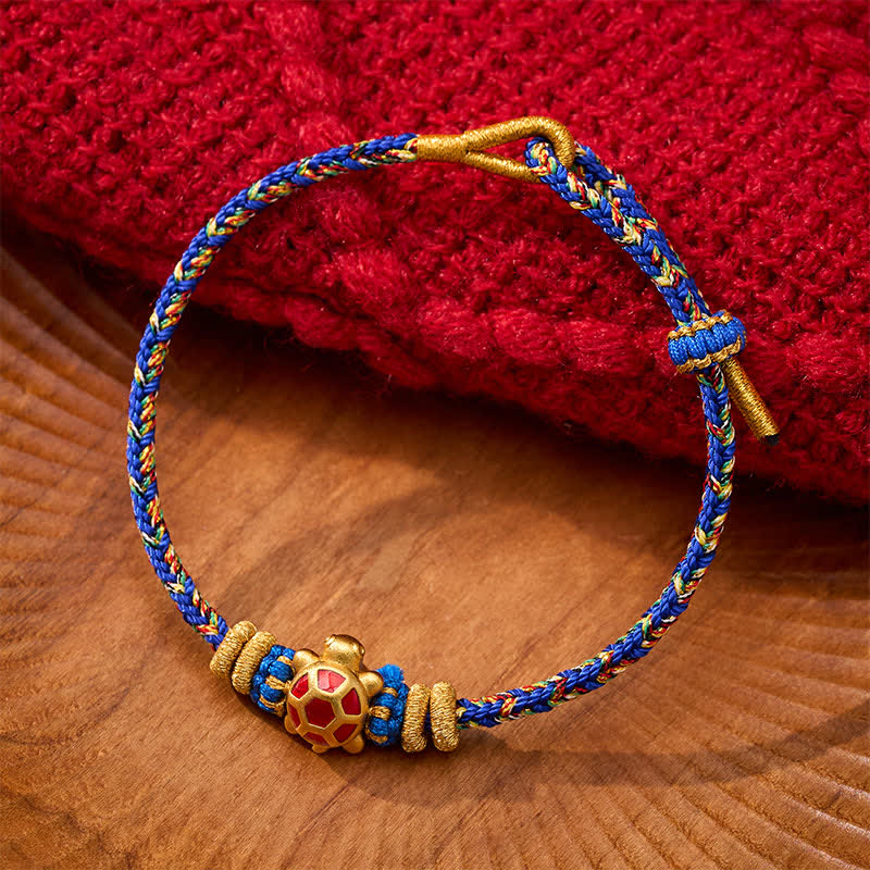 FREE Today: Protection and Self Care Five Color Hand Woven String Longevity Turtle Adjustable Bracelet - Blue(Wrist Circumference: 5.9–7.1 in/15–18 cm) - image 9