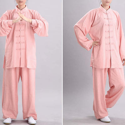Buddha Stones Meditation Zen Prayer Spiritual Tai Chi Qigong Practice Unisex Embroidery Clothing Set - image 6