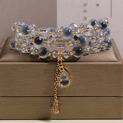 Buddha Stones Candy Agate Gourd Charm Triple Wrap Harmony Bracelet - Candy Agate(Hope ♥ Balance) - image 0
