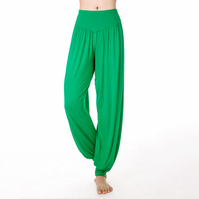 Buddha Stones Plain Color Loose Modal Yoga Dance Harem Pants - MediumSpringGreen - US12，UK/AU16，EU44 (3XL) - image 24