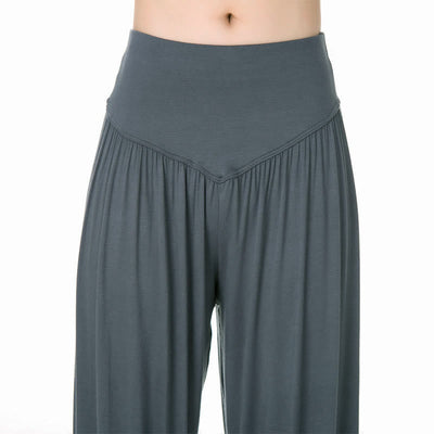 Buddha Stones Plain Color Loose Modal Yoga Dance Harem Pants - image 14