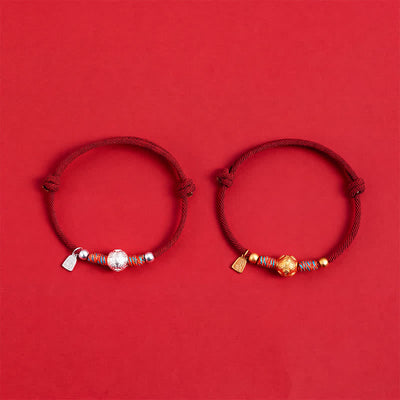 Buddha Stones 999 Sterling Silver Red String Protection Hand-Woven Bracelet - image 15