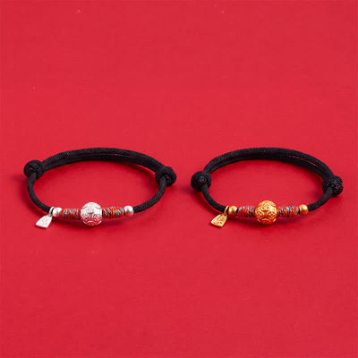 Buddha Stones 999 Sterling Silver Red String Protection Hand-Woven Bracelet - image 22