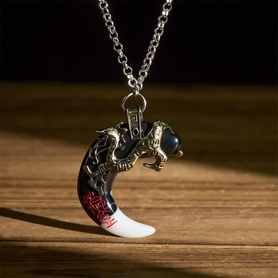 FREE Today: Strength and Protection Dragon Crescent Pendant Necklace - image 15