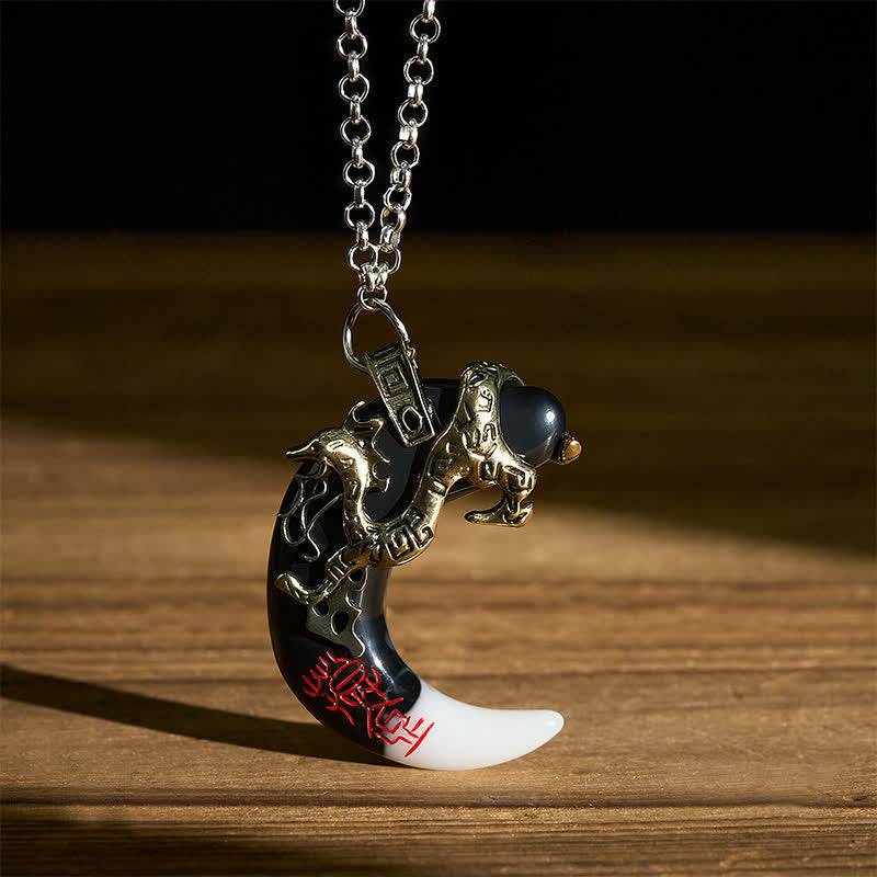 FREE Today: Strength and Protection Dragon Crescent Pendant Necklace - image 14
