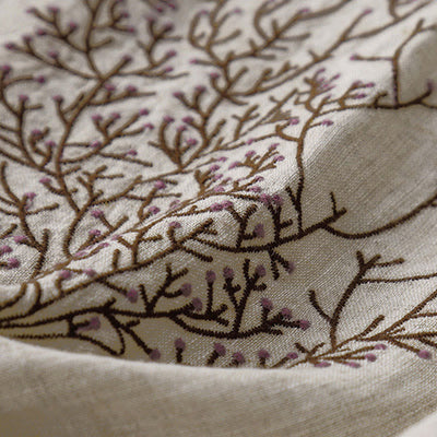 Buddha Stones Casual Embroidery Tree Drawstring Women's Crew Neck Design Half Sleeve T-Shirt - image 4
