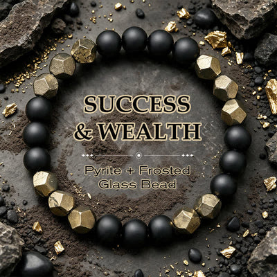 FREE Today: Success and Wealth Pyrite Faceted Beads Vintage Bracelet - Pyrite(Wrist Circumference: 5.9-6.3  in / 15-16cm) - image 0