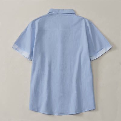 Buddha Stones Summer Casual Boho Tie-Dye Solid Men's Short Sleeve Shirts - image 10