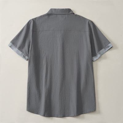Buddha Stones Summer Casual Boho Tie-Dye Solid Men's Short Sleeve Shirts - image 18
