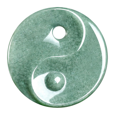 Buddha Stones Green Jade Yin Yang Balance Braided Cord Necklace - image 10