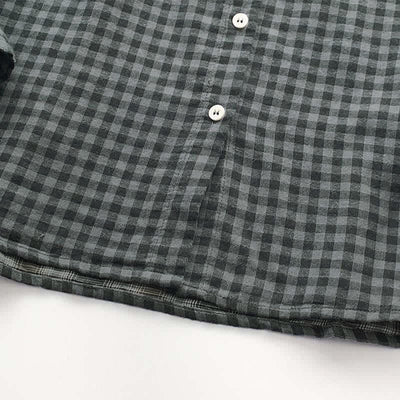 Buddha Stones Spring Fall Casual Vintage Button-Up Plaid Pattern Women's Long Sleeve Shirts - image 17
