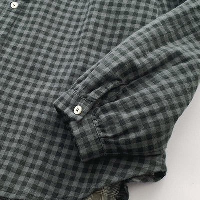 Buddha Stones Spring Fall Casual Vintage Button-Up Plaid Pattern Women's Long Sleeve Shirts - image 16