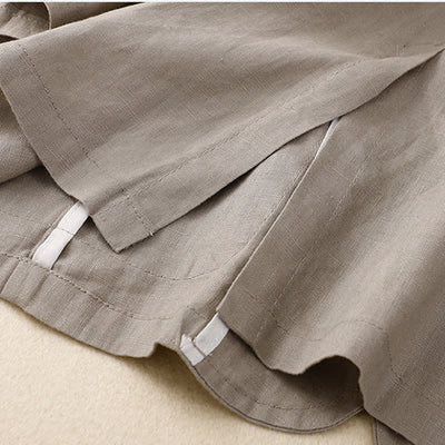 Buddha Stones Spring Summer Casual Minimalist Patch Pocket Solid Women's Three-Quarter Sleeve Shirts With Pocket - image 20