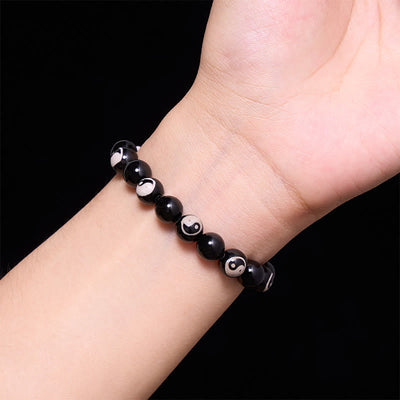 Buddha Stones Black Onyx Yin Yang Beads Balance Bracelet - image 4