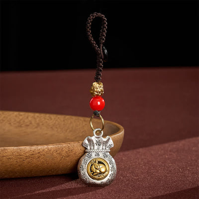Buddha Stones Braided Chinese Zodiac Fu Character Fortune Keychains - Rabbit - image 15