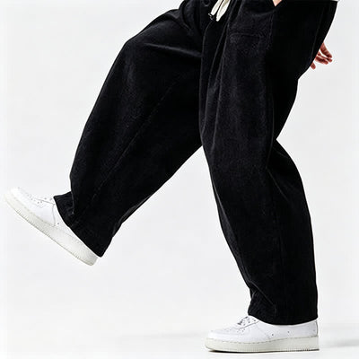 Buddha Stones Fall Winter Casual Vintage Drawstring Solid Ankle Pants Men's Tapered Pants With Pocket - image 18