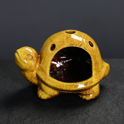Buddha Stones Ceramic Turtle Endurance Incense Burner - image 14