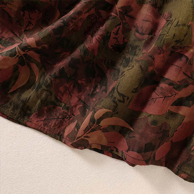 Buddha Stones Fall Elegant Vintage Button-Up Floral Women's Long Sleeve Dress With Pockets - image 16