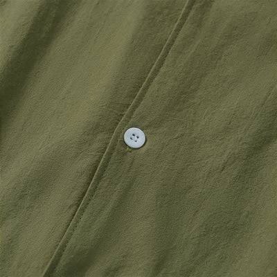 Buddha Stones Spring Fall Minimalist Classic Button-Up Solid Men's Long Sleeve Shirts - image 4