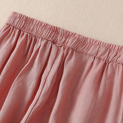 Buddha Stones Spring Summer Basic Casual Solid Cropped Pants Women's Harem Pants With Pockets - image 9