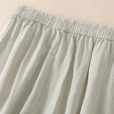 Buddha Stones Spring Summer Basic Casual Solid Cropped Pants Women's Harem Pants With Pockets - image 18