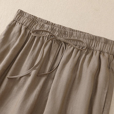 Buddha Stones Spring Summer Basic Casual Solid Cropped Pants Women's Harem Pants With Pockets - image 2