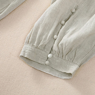 Buddha Stones Spring Summer Basic Casual Solid Cropped Pants Women's Harem Pants With Pockets - image 19