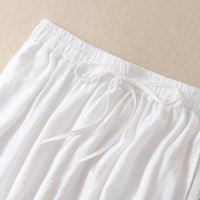 Buddha Stones Spring Summer Basic Casual Solid Cropped Pants Women's Harem Pants With Pockets - image 22