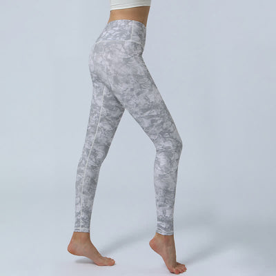 Buddha Stones Flowers Leaves Print Sports Fitness Yoga High Waist Leggings Women's Yoga Pants - image 16