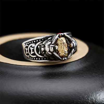 Buddha Stones Copper Pi Xiu Chinese Coin Wealth Spinner Adjustable Ring - image 2